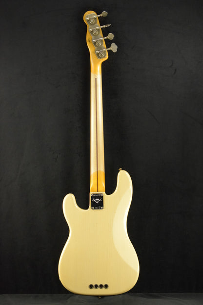 Fender 1954 Precision Bass Journeyman Relic Aged Vintage Blonde 1-Piece Quartersawn Maple Neck Fingerboard