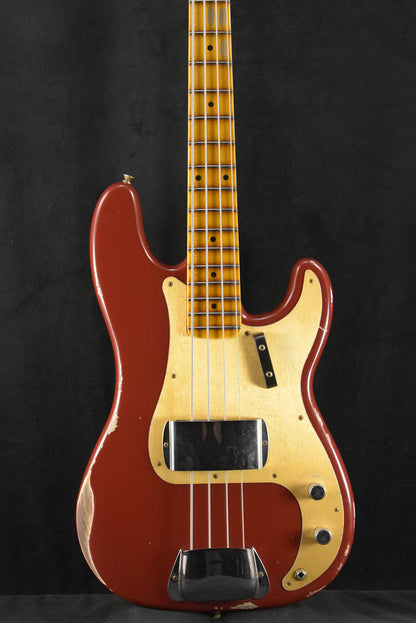 Fender Limited Edition P-Jazz Bass Relic Aged Cimarron Red 1-Piece Quartersawn Maple Neck Fingerboard