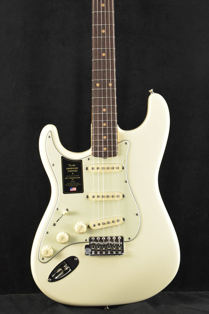 Fender American Vintage II 1961 Stratocaster Left-Hand Olympic White Rosewood Fingerboard