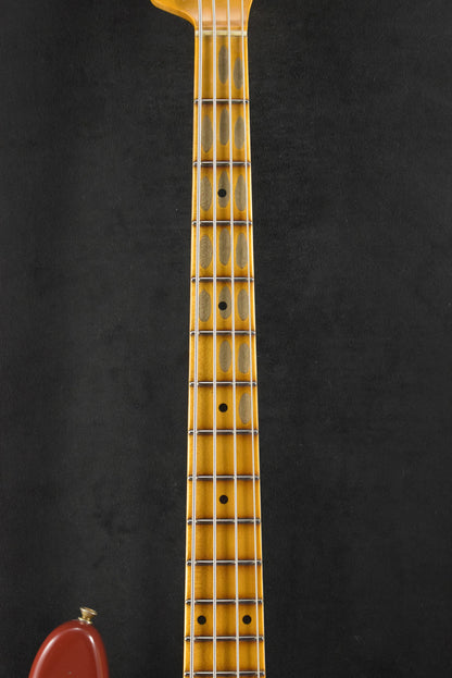 Fender Limited Edition P-Jazz Bass Relic Aged Cimarron Red 1-Piece Quartersawn Maple Neck Fingerboard