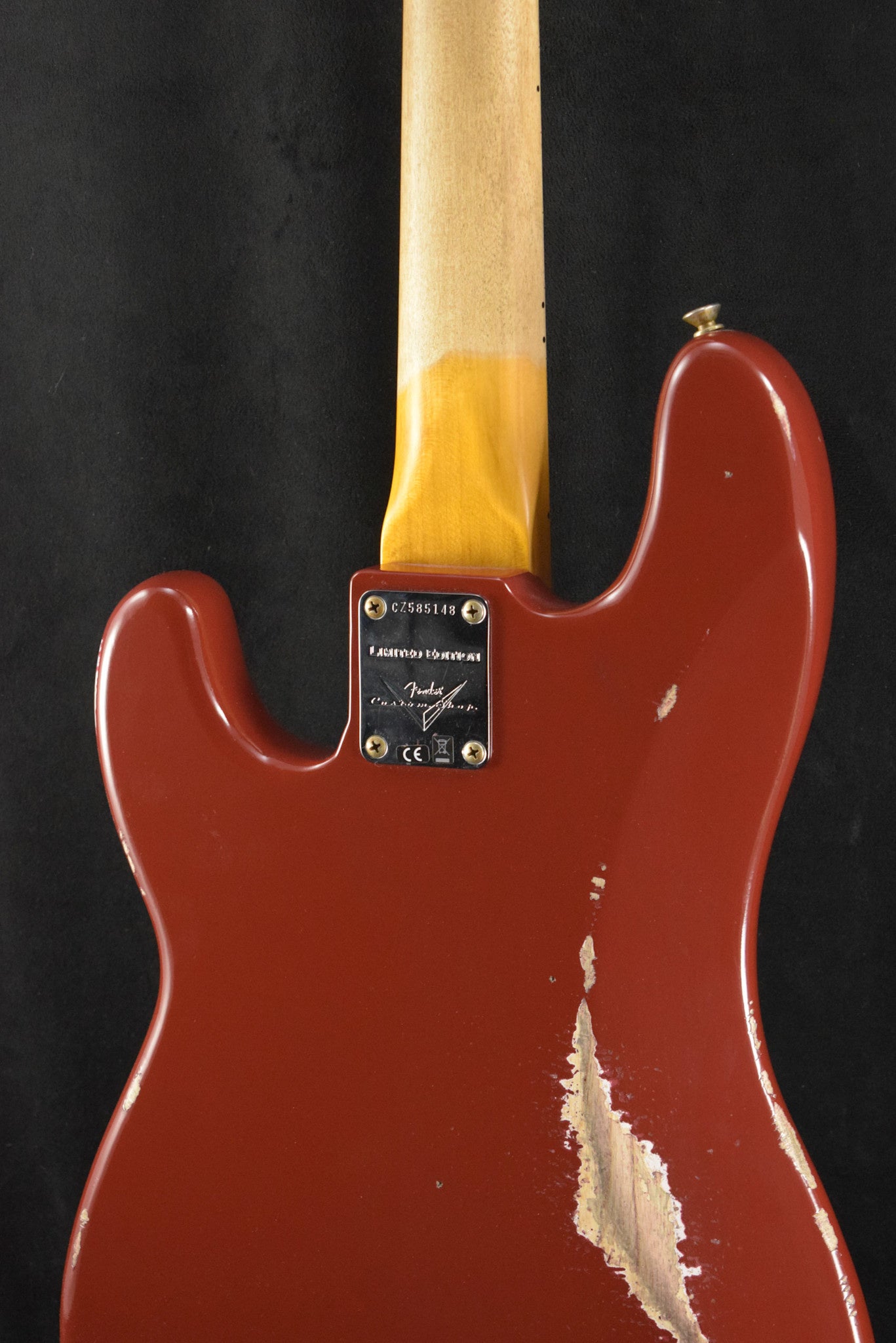 Fender Limited Edition P-Jazz Bass Relic Aged Cimarron Red 1-Piece Quartersawn Maple Neck Fingerboard