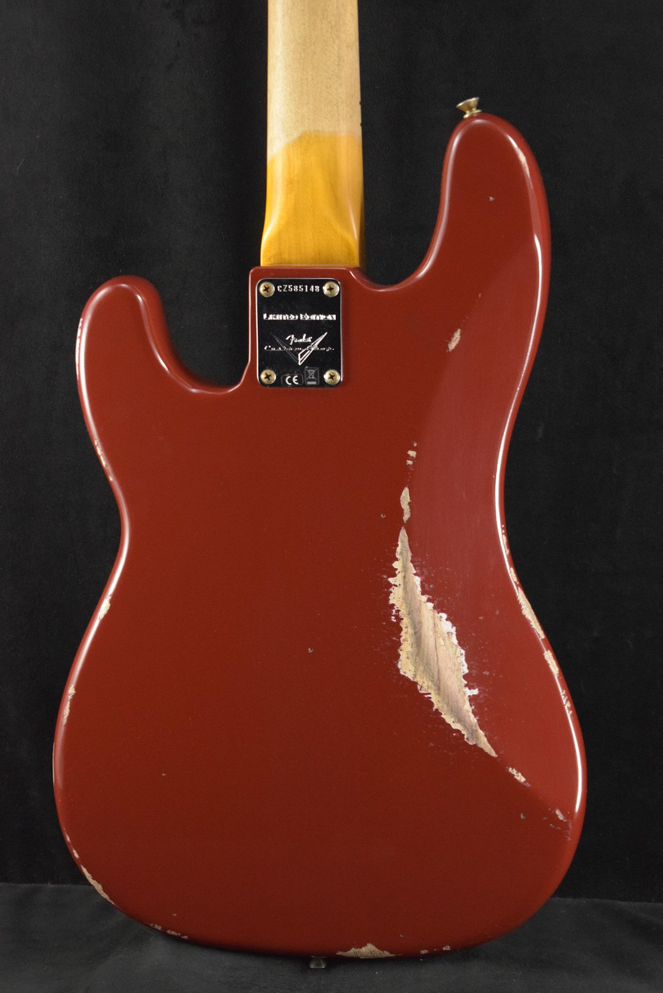Fender Limited Edition P-Jazz Bass Relic Aged Cimarron Red 1-Piece Quartersawn Maple Neck Fingerboard
