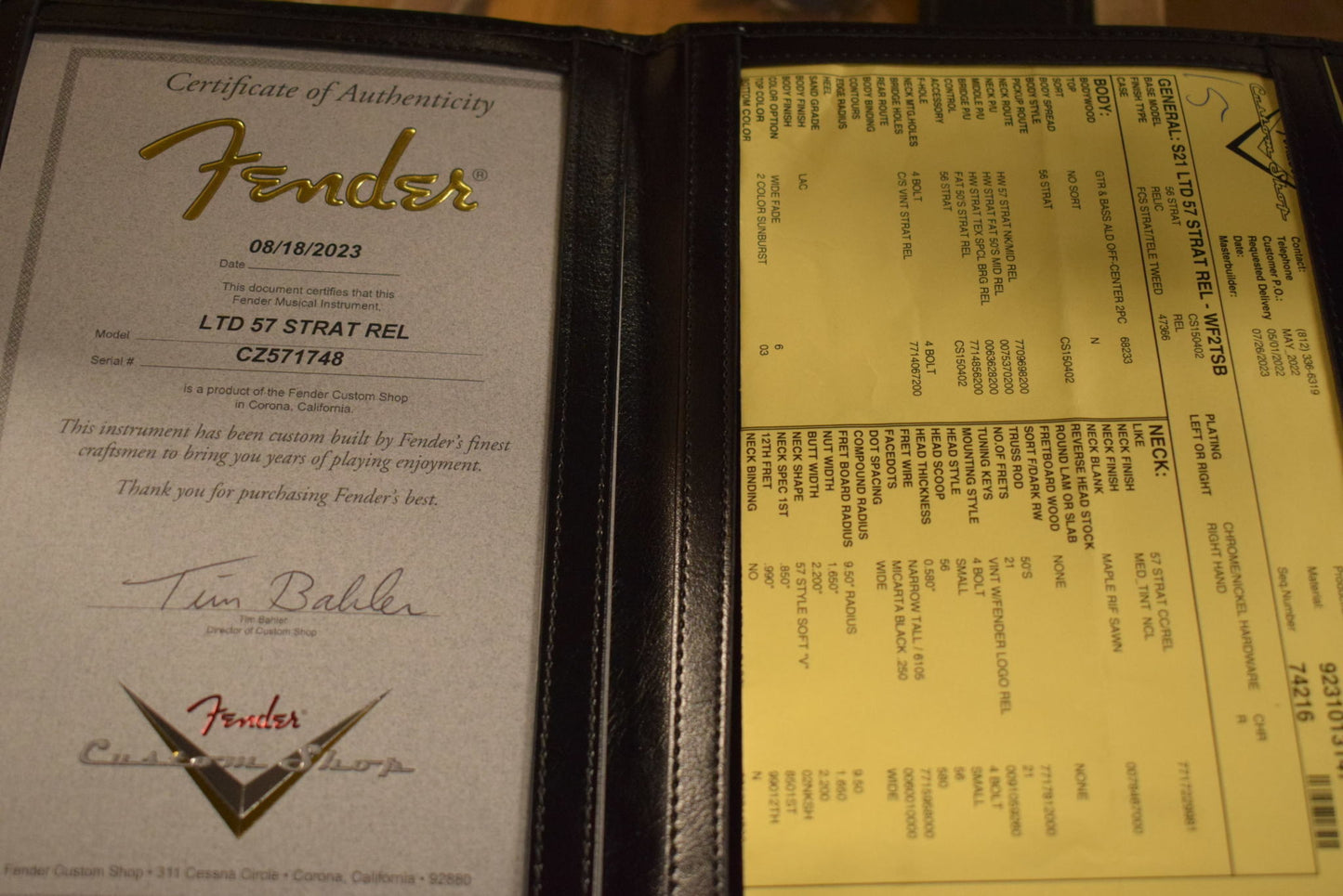 Fender Limited Edition '57 Stratocster Relic Wide Fade 2-Color Sunburst