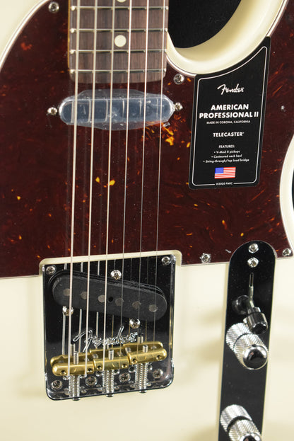 Fender American Professional II Telecaster Olympic White Rosewood Fingerboard