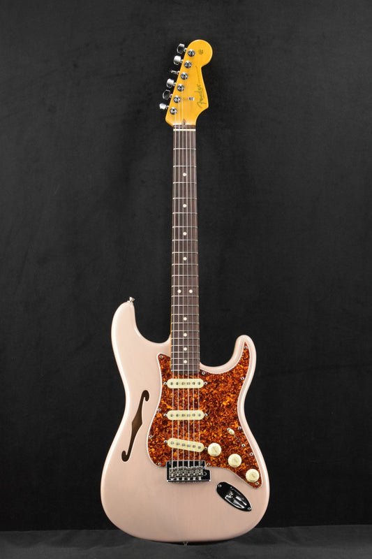 Fender American Professional II Stratocaster Thinline Transparent Shell Pink Rosewood Fingerboard