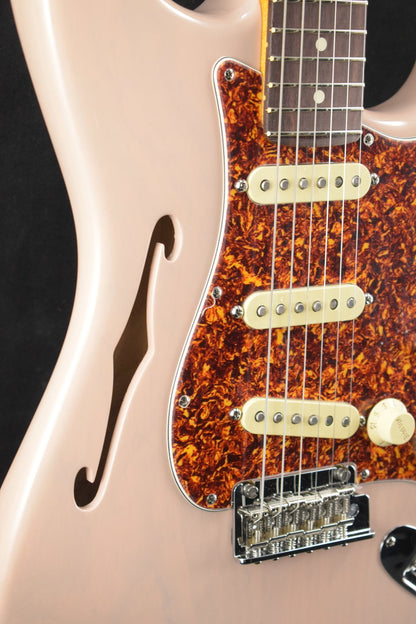 Fender American Professional II Stratocaster Thinline Transparent Shell Pink Rosewood Fingerboard
