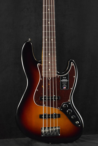 Fender American Professional II Jazz Bass V 3-Color Sunburst Rosewood Fingerboard