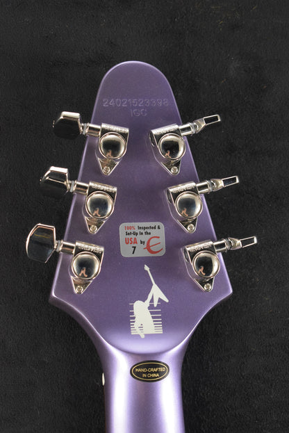 Epiphone Kirk Hammett 1979 Flying V Purple Metallic