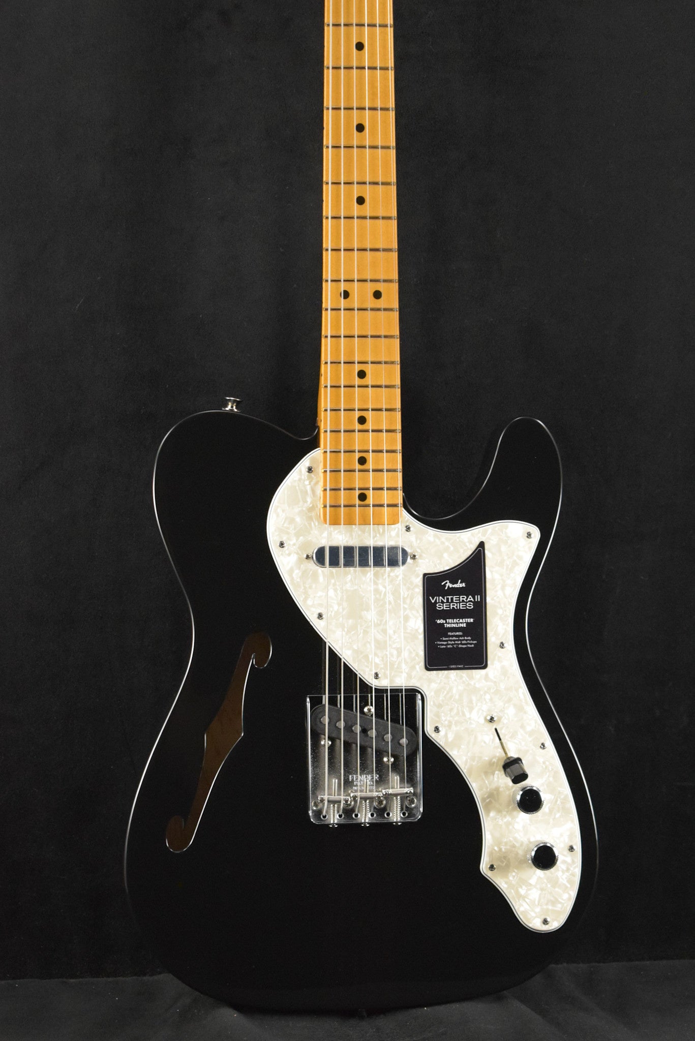 Fender Vintera II '60s Telecaster Thinline Black Maple Fingerboard