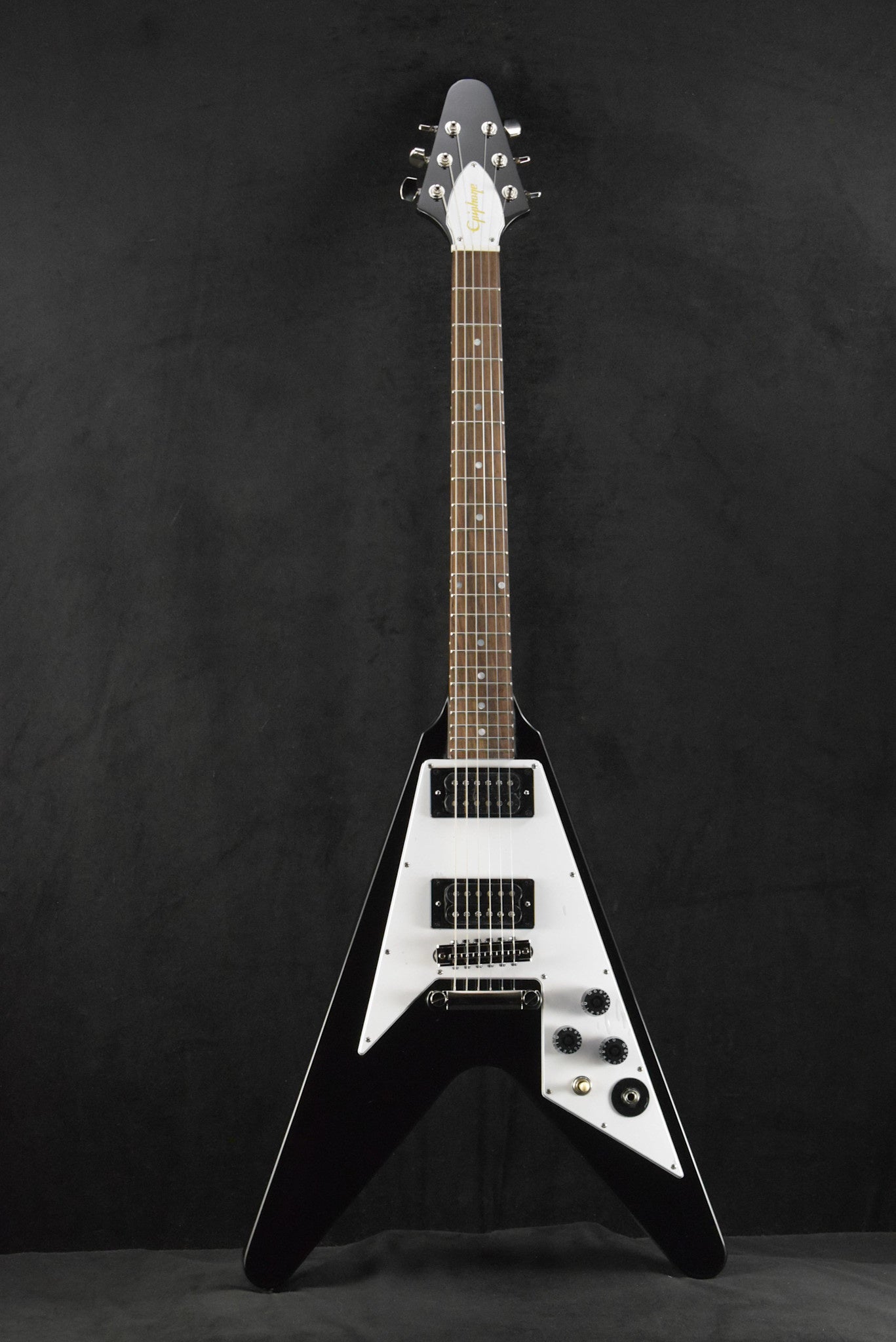 Epiphone Kirk Hammett 1979 Flying V Ebony – Fuller's Guitar