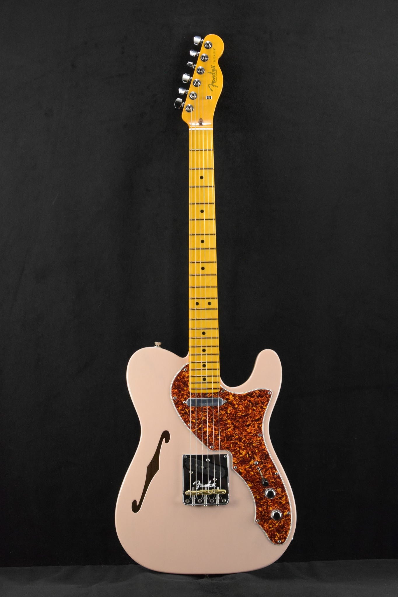 Fender American Professional II Telecaster Thinline Transparent Shell Pink Maple Fingerboard