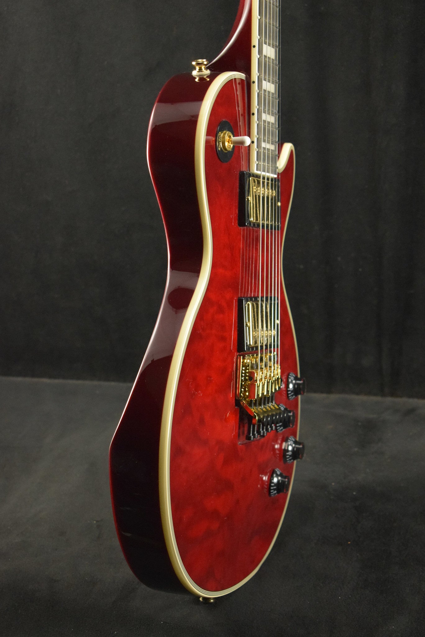 Epiphone Alex Lifeson Les Paul Custom Axcess Ruby – Fuller's Guitar