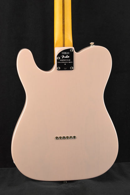 Fender American Professional II Telecaster Thinline Transparent Shell Pink Maple Fingerboard