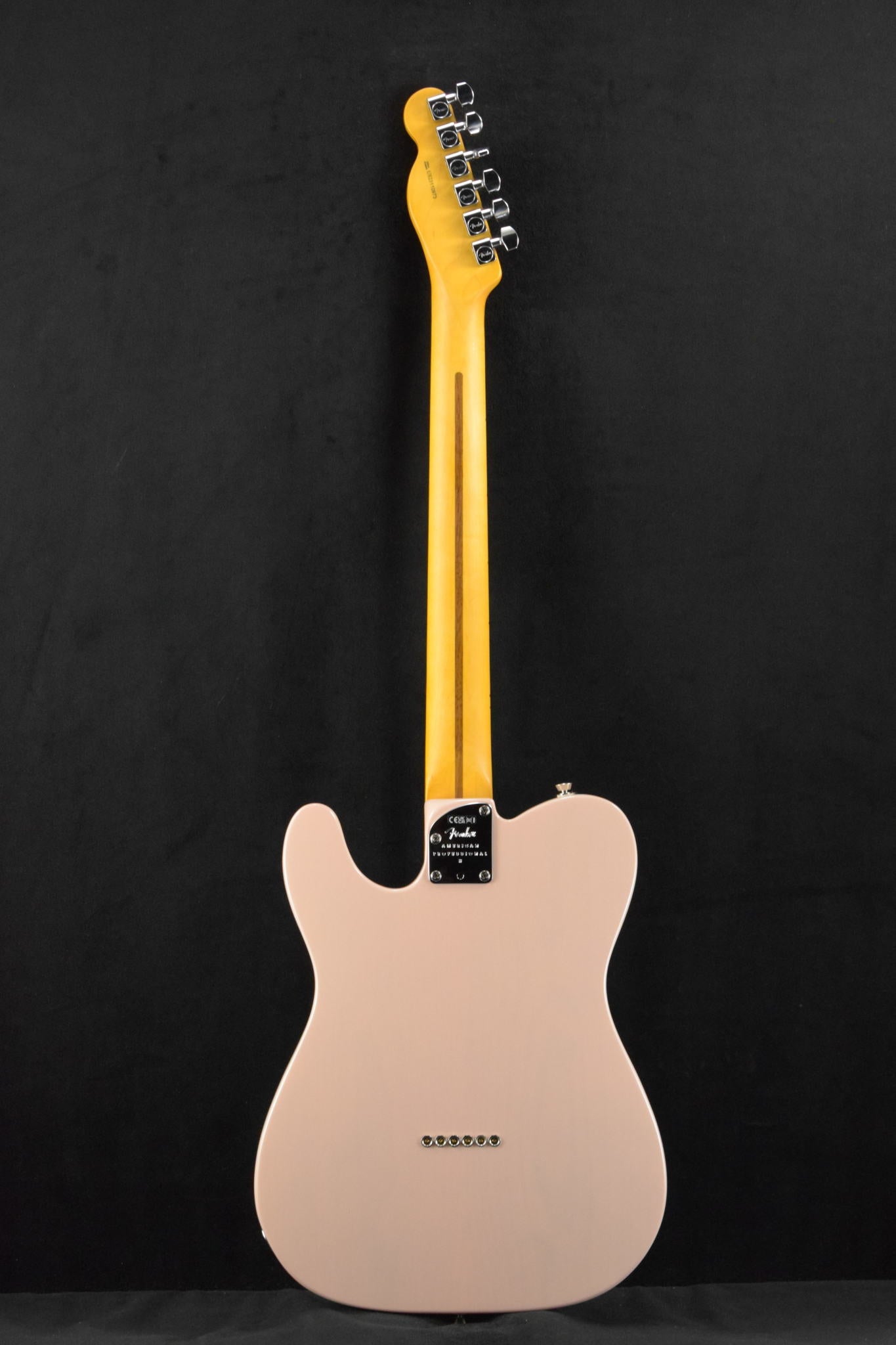 Fender American Professional II Telecaster Thinline Transparent Shell Pink Maple Fingerboard