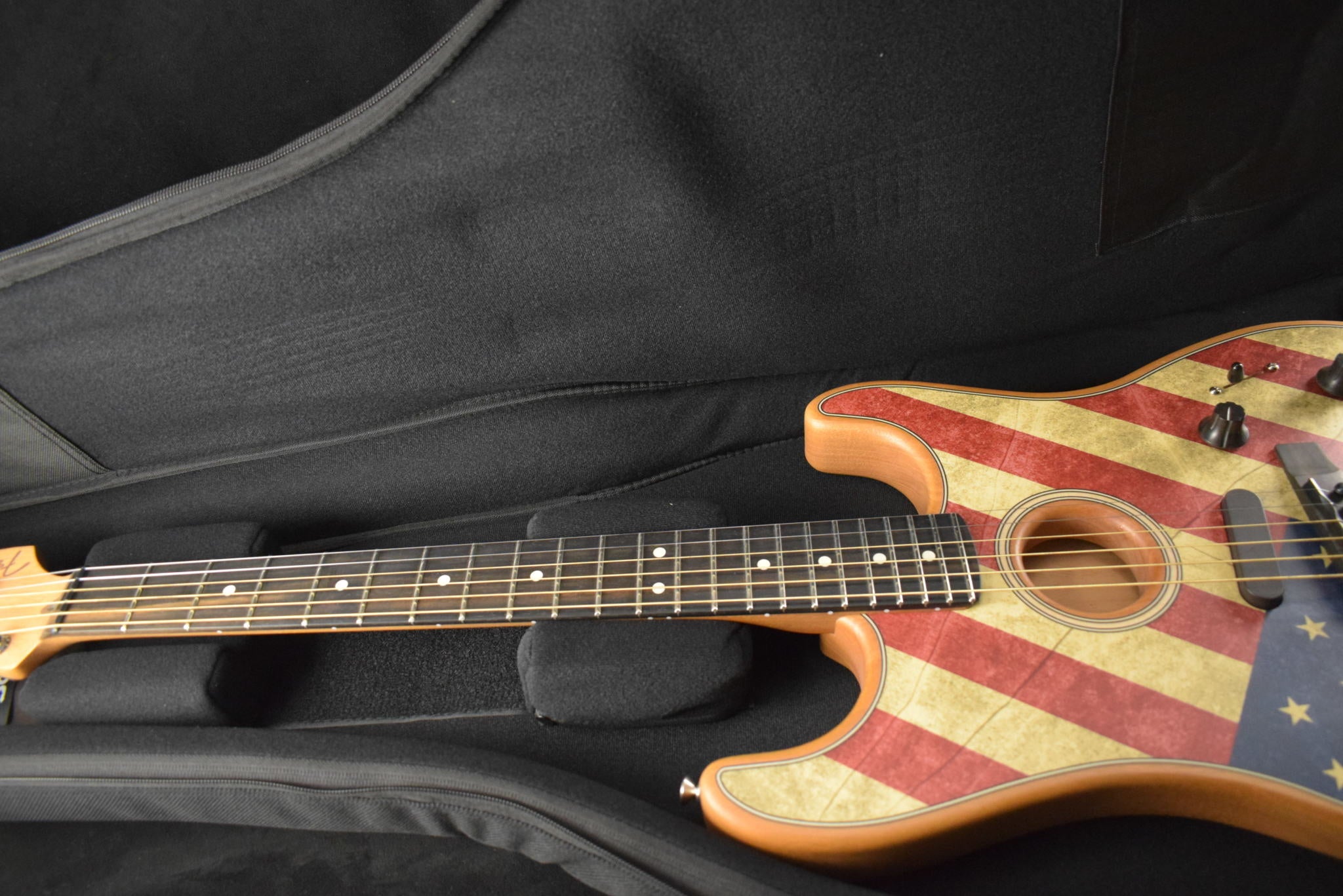 フェンダーUSA AmericanAcostasonicStratocaster Fender Limited Edition American Acoustasonic Stratocaster USA Flag