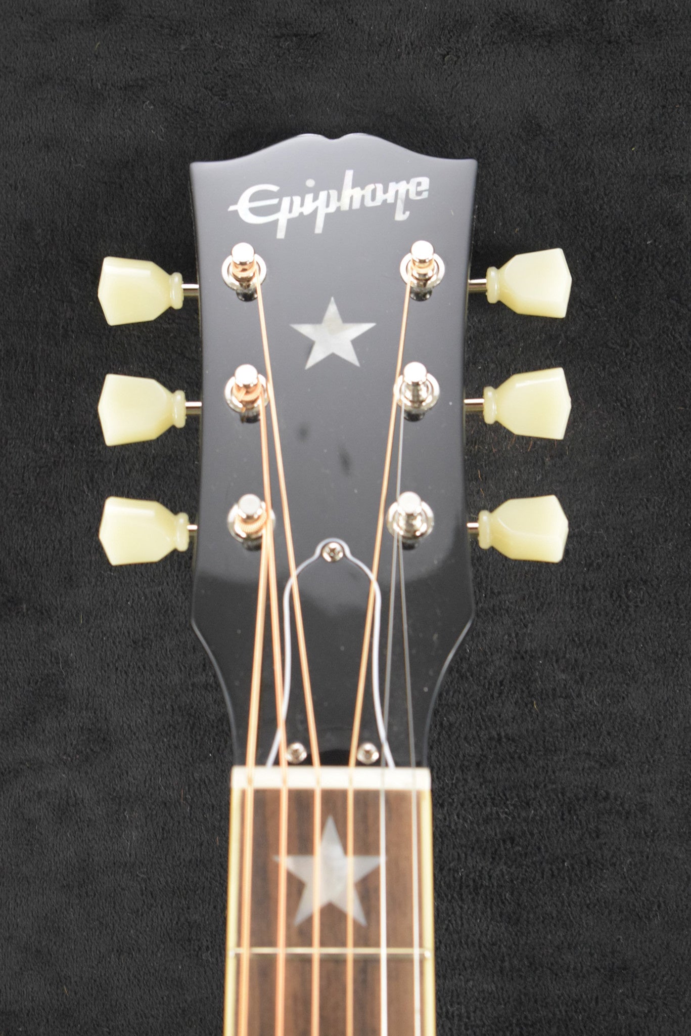 Epiphone IGC J-180 LS Long-Scale Ebony (Includes Hard Case)