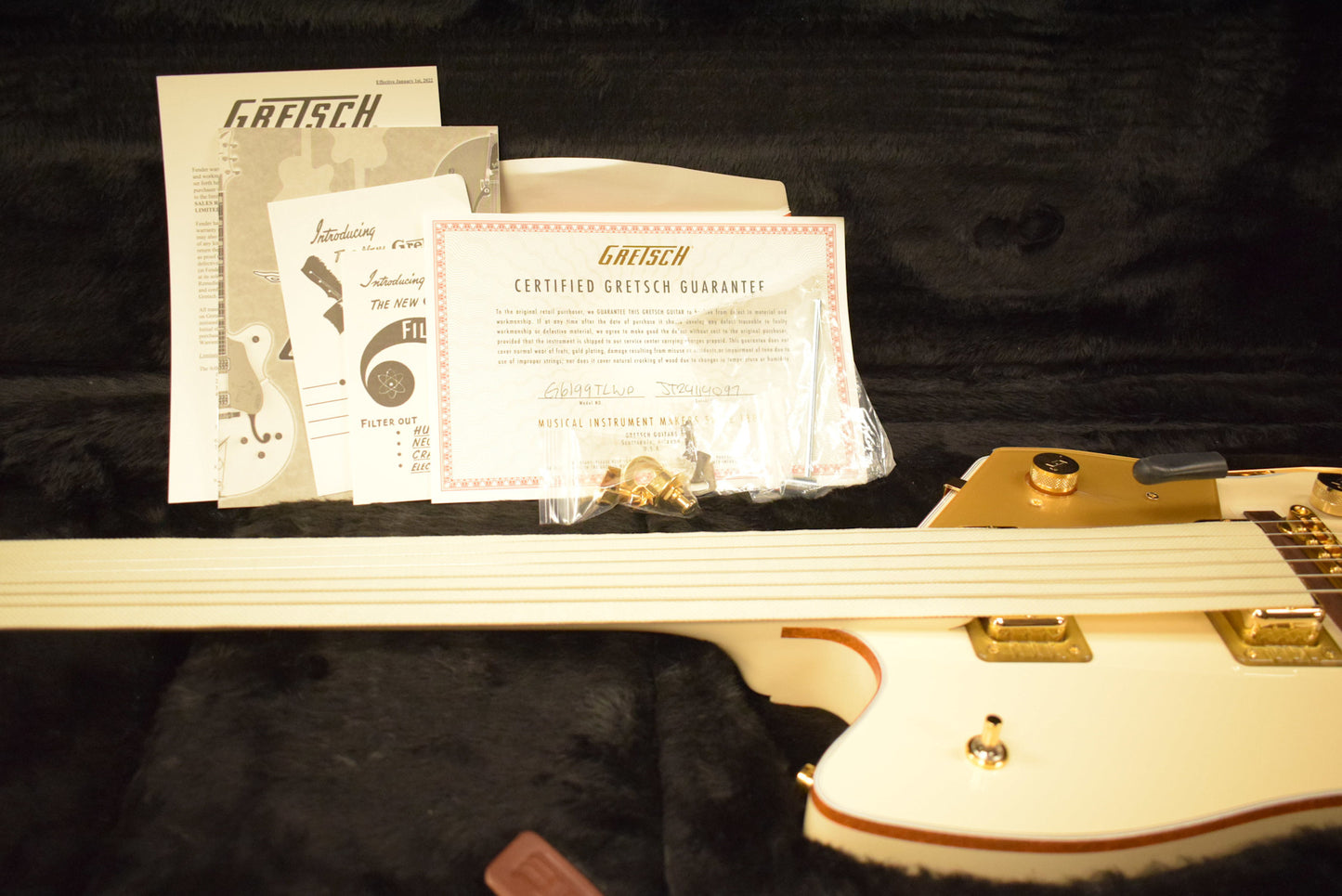 Gretsch G6199TLWP Billy-Bo Lacquer White Penguin - Fuller's Exclusive