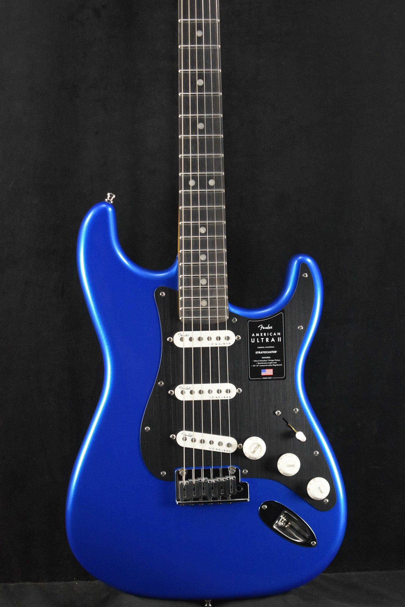 Fender American Ultra II Stratocaster Noble Blue Ebony Fingerboard