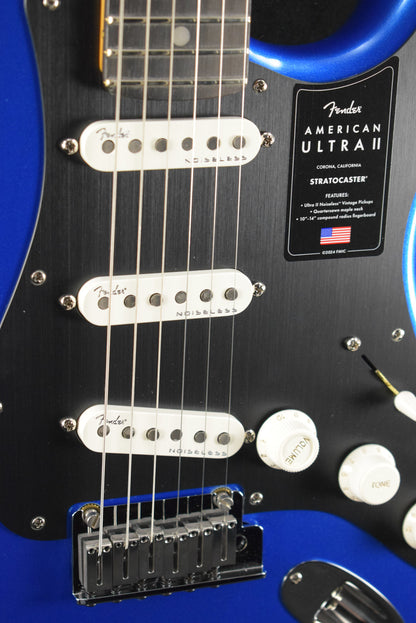 Fender American Ultra II Stratocaster Noble Blue Ebony Fingerboard