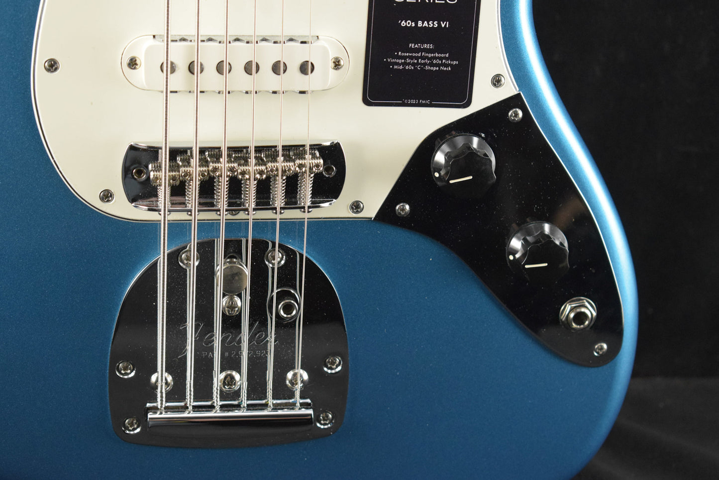 Fender Vintera II '60s Bass VI Lake Placid Blue Rosewood Fingerboard