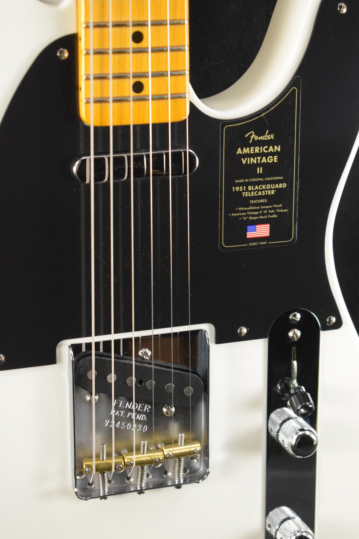 Fender American Vintage II 1951 Telecaster Prototype White Maple Fingerboard