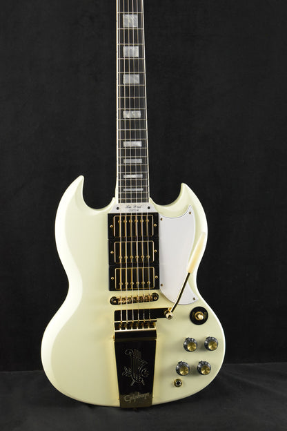 Epiphone IGC 1963 Les Paul SG Custom With Maestro Vibrola Classic White (Includes Hard Case)