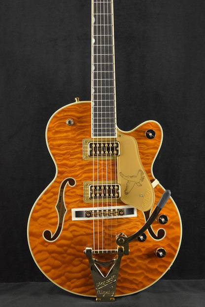 Gretsch Limited Edition Falcon Center Block Jr. with Bigsby Quilted Maple Roundup Orange