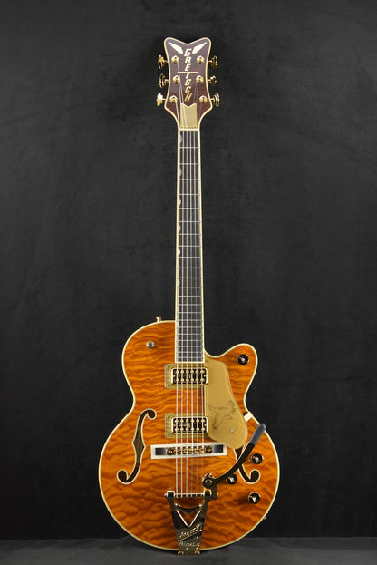 Gretsch Limited Edition Falcon Center Block Jr. with Bigsby Quilted Maple Roundup Orange