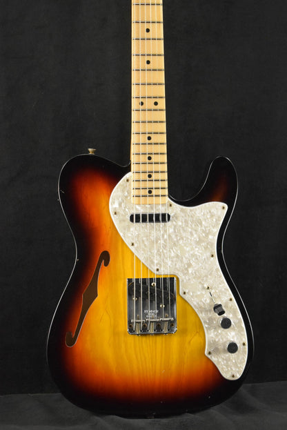 Fender '68 Tele Thinline Fiji Mahogany Journeyman Relic - 3-Color Sunburst