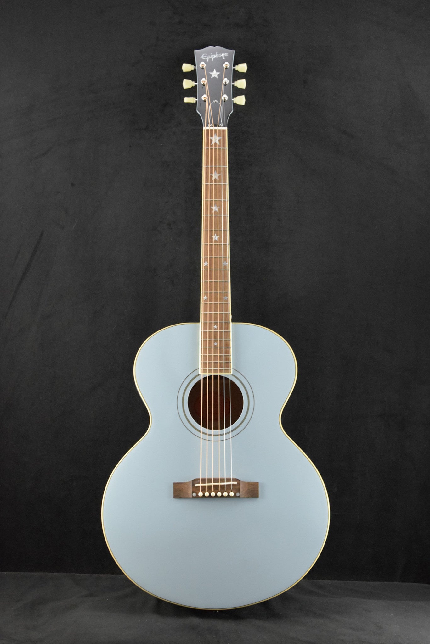 Epiphone IGC J-180 LS Long-Scale Frost Blue (Includes Hard Case)