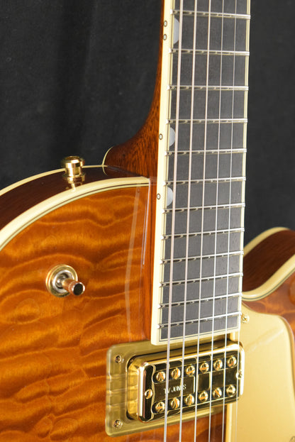 Gretsch Limited Edition Falcon Center Block Jr. with Bigsby Quilted Maple Roundup Orange