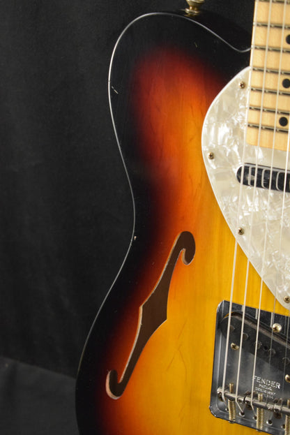 Fender '68 Tele Thinline Fiji Mahogany Journeyman Relic - 3-Color Sunburst