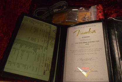 Fender Limited Edition 70th Anniversary 1954 Stratocaster Time Capsule Package Wide-Fade 2-Color Sunburst