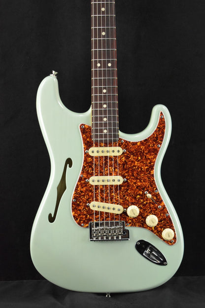 Fender American Professional II Stratocaster Thinline Transparent Surf Green Rosewood Fingerboard