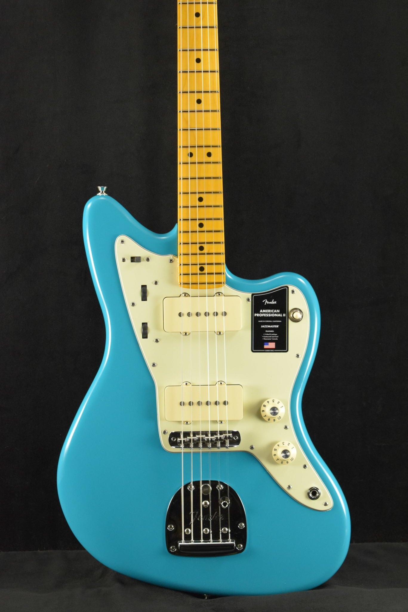 Fender American Professional II Jazzmaster Miami Blue Maple Fingerboard