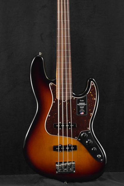 Fender American Professional II Jazz Bass Fretless Rosewood Fingerboard 3-Color Sunburst
