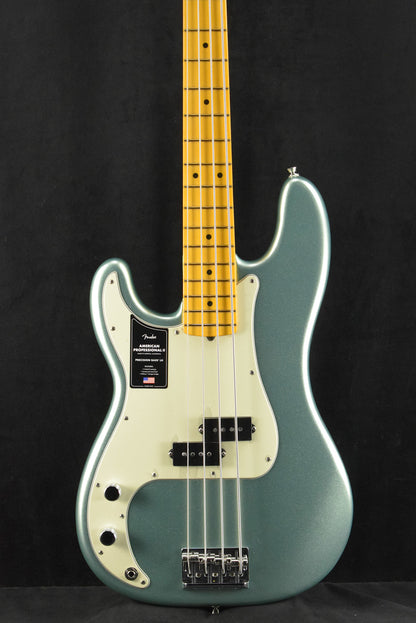 Fender American Professional II Precision Bass Left-Hand Mystic Surf Green Maple Fingerboard
