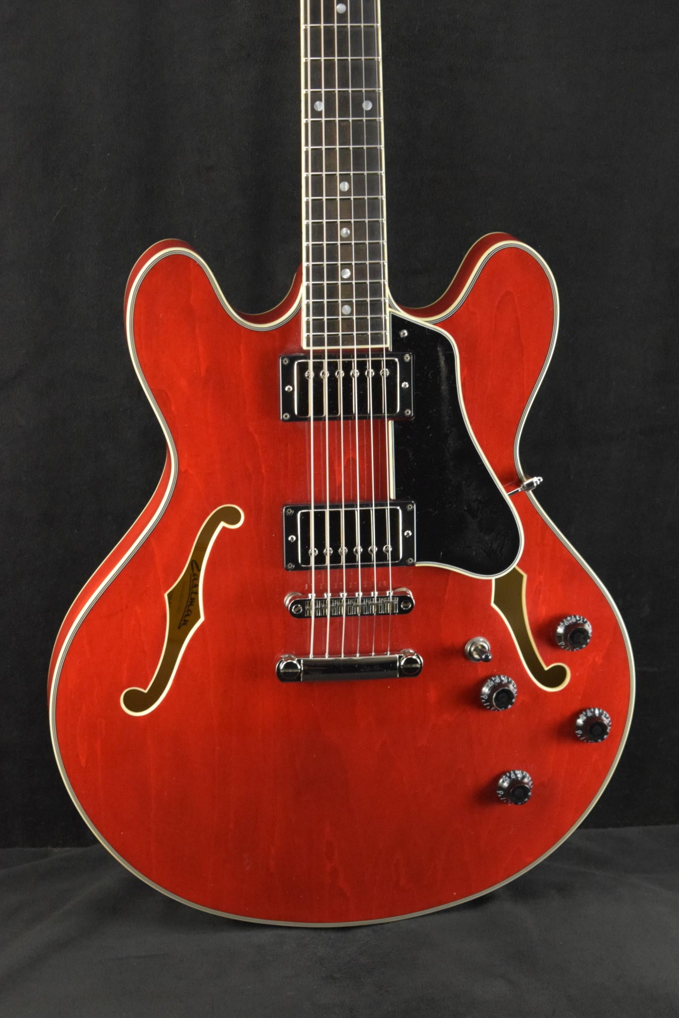 Eastman T386-RD Thinline Kent Armstrong Pickups Red Gloss Finish
