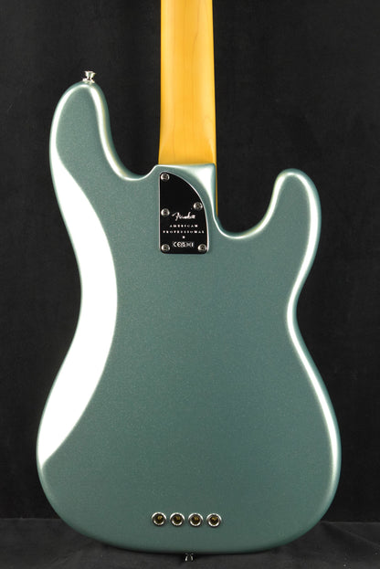 Fender American Professional II Precision Bass Left-Hand Mystic Surf Green Maple Fingerboard
