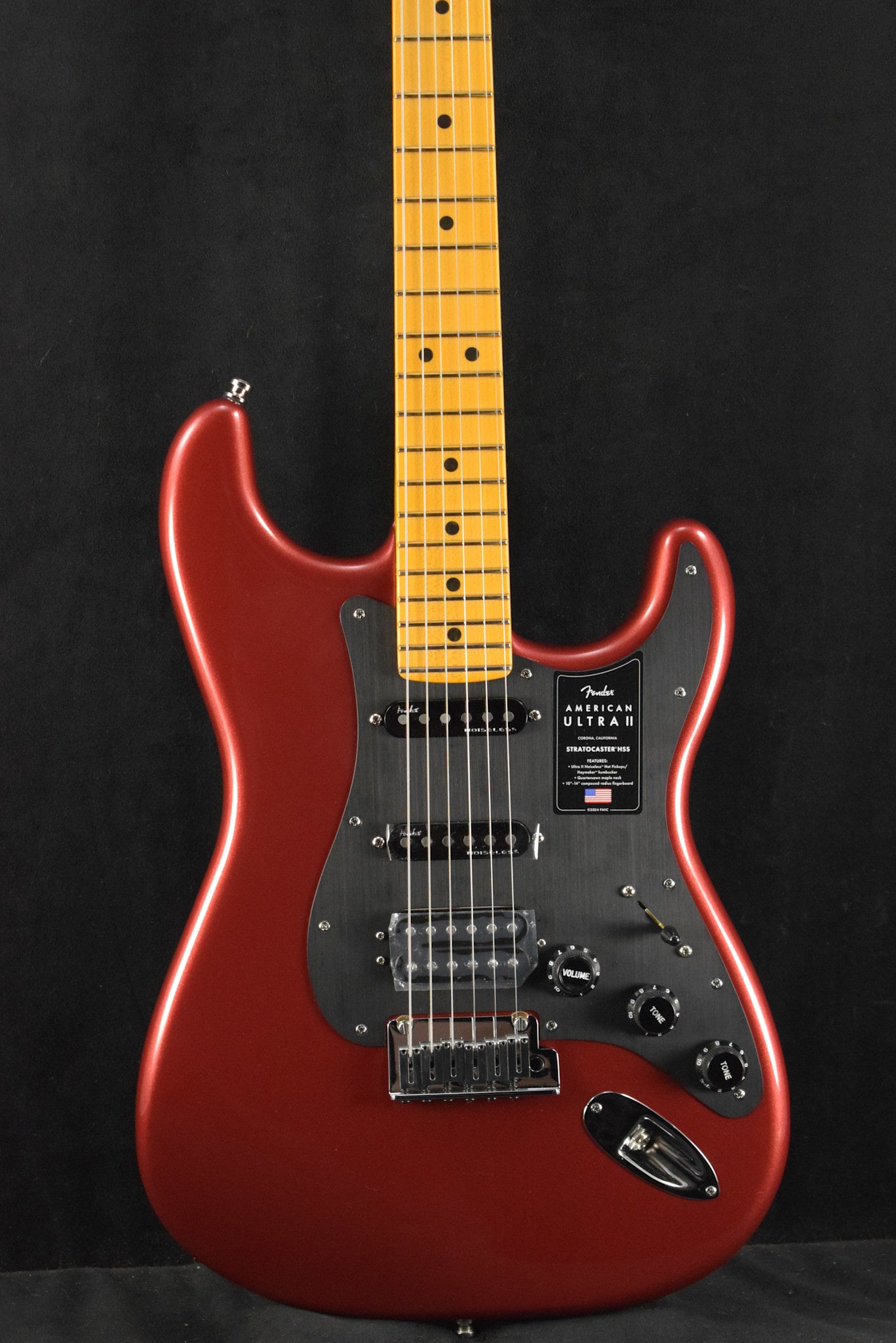 Fender American Ultra II Stratocaster HSS Sinister Red Maple Fingerboard