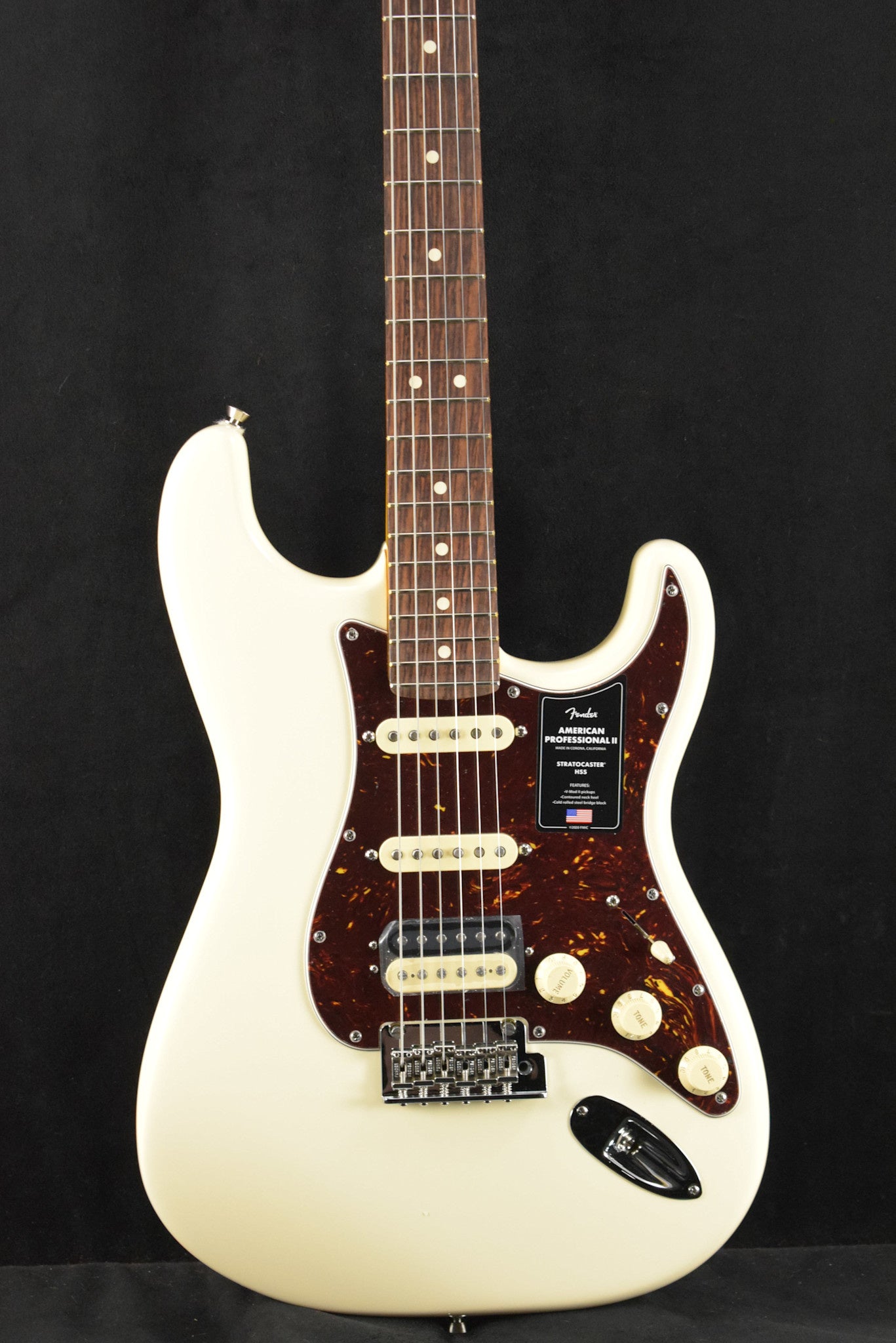 Fender American Professional II Stratocaster HSS Olympic White Rosewood Fingerboard