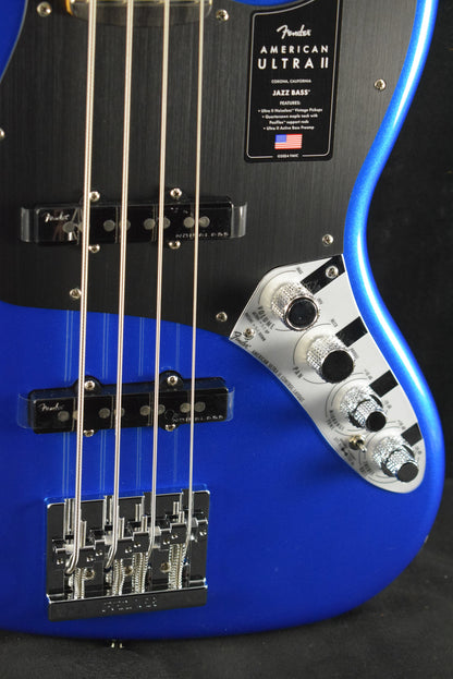 Fender American Ultra II Jazz Bass Noble Blue Ebony Fingerboard
