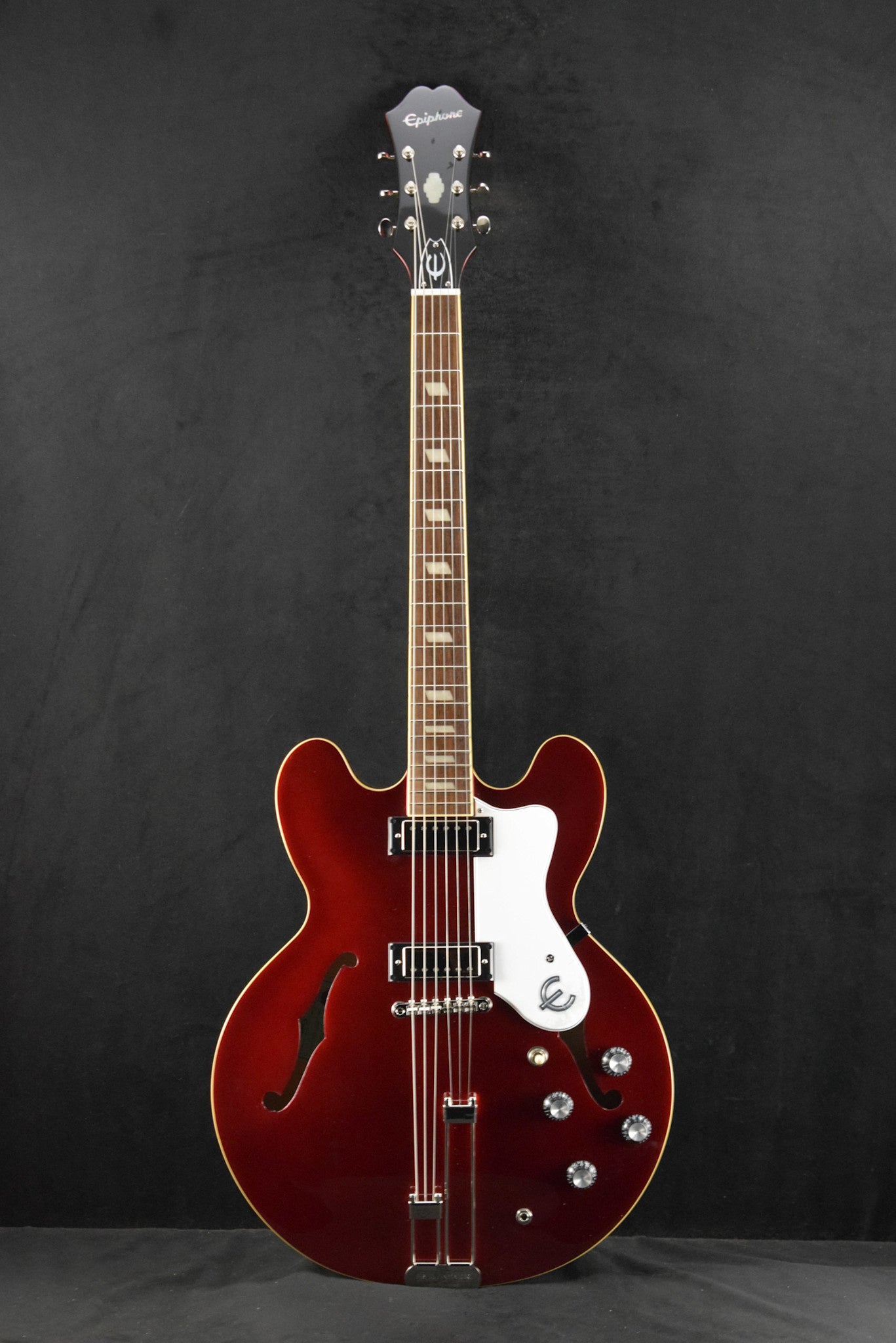 ギター Epiphone Riviera Sparkling Burgundy 2021 Epiphone Riviera (Frequensator Tailpiece) Sparkling Burgundy