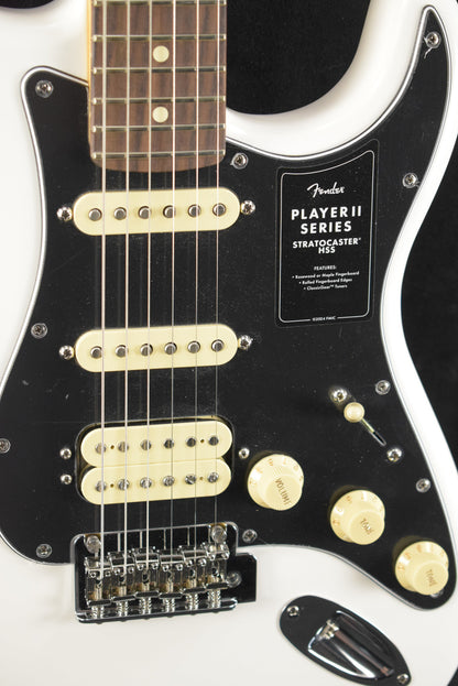 Fender Player II Stratocaster HSS Polar White Rosewood Fingerboard