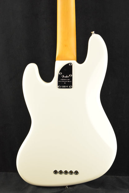 Fender American Professional II Jazz Bass V Olympic White Rosewood Fingerboard
