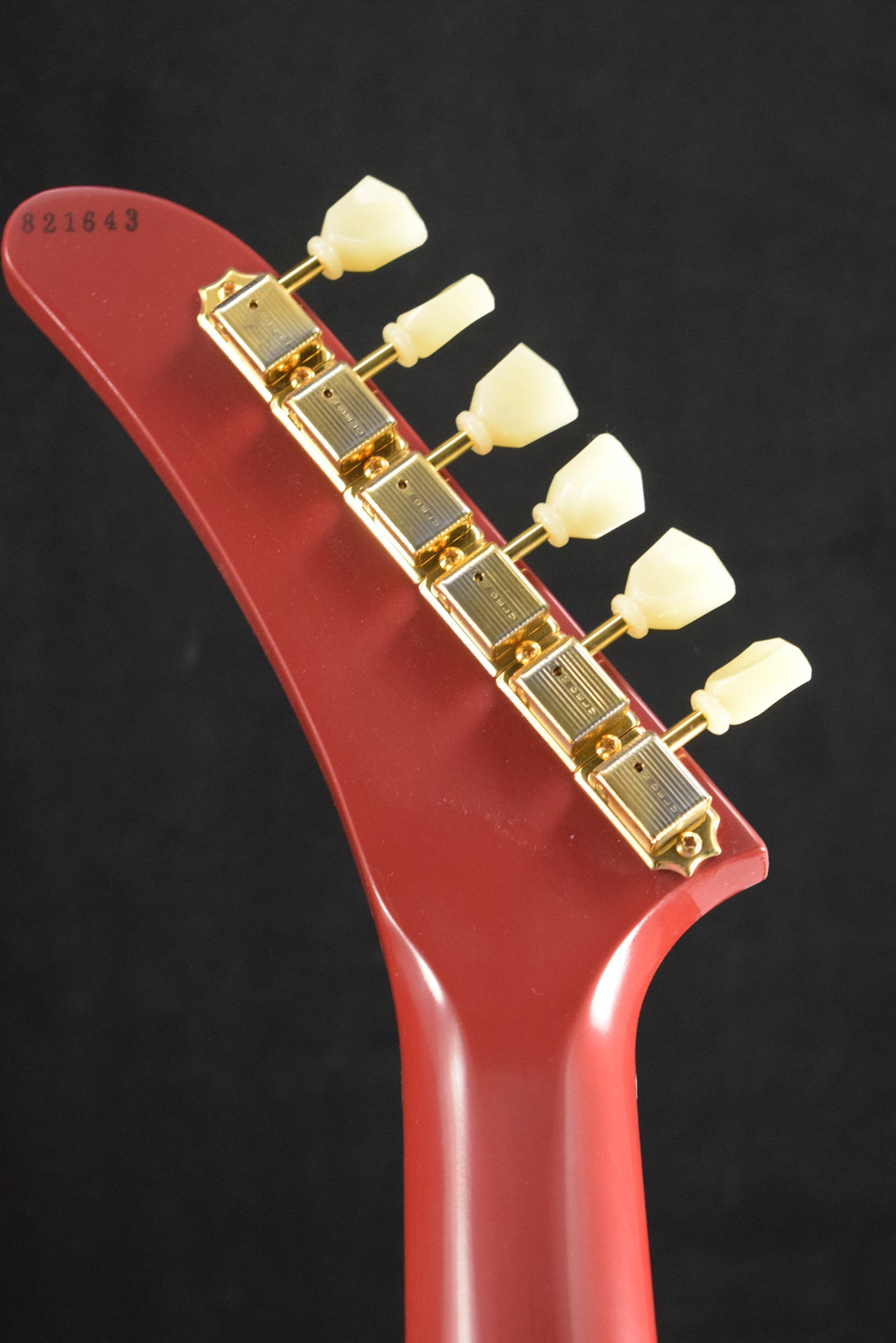 Gibson Custom Shop 1958 Korina Explorer VOS Cardinal Red Gold Hardware