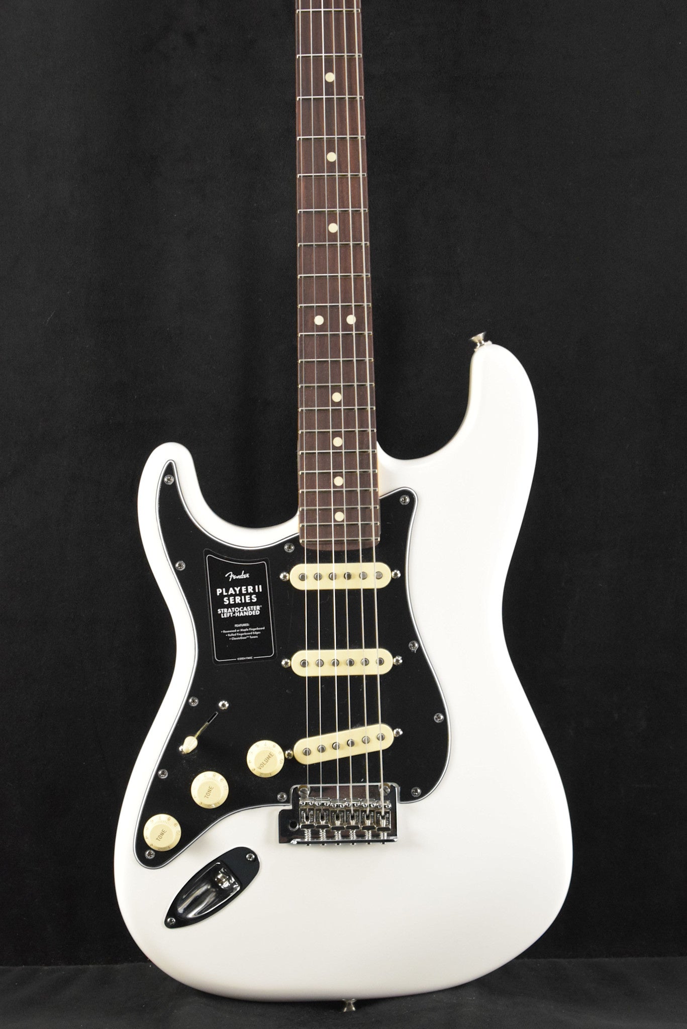 Fender Player II Stratocaster Left-Hand Polar White Rosewood Fingerboard