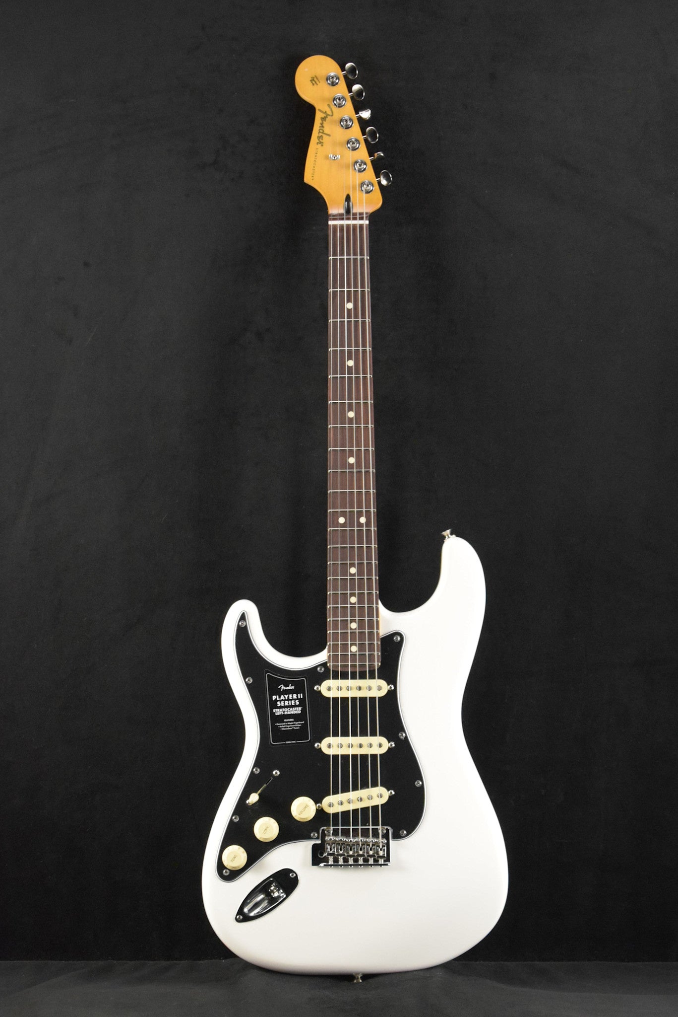Fender Player II Stratocaster Left-Hand Polar White Rosewood Fingerboard