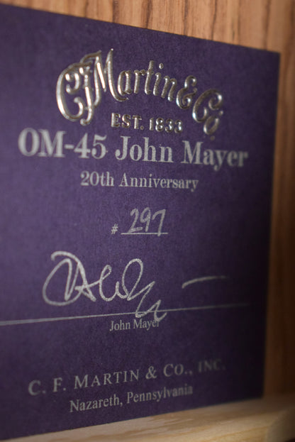 Martin OM-45 John Mayer 20th Anniversary Platinum Gray Burst
