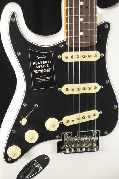 Fender Player II Stratocaster Left-Hand Polar White Rosewood Fingerboard